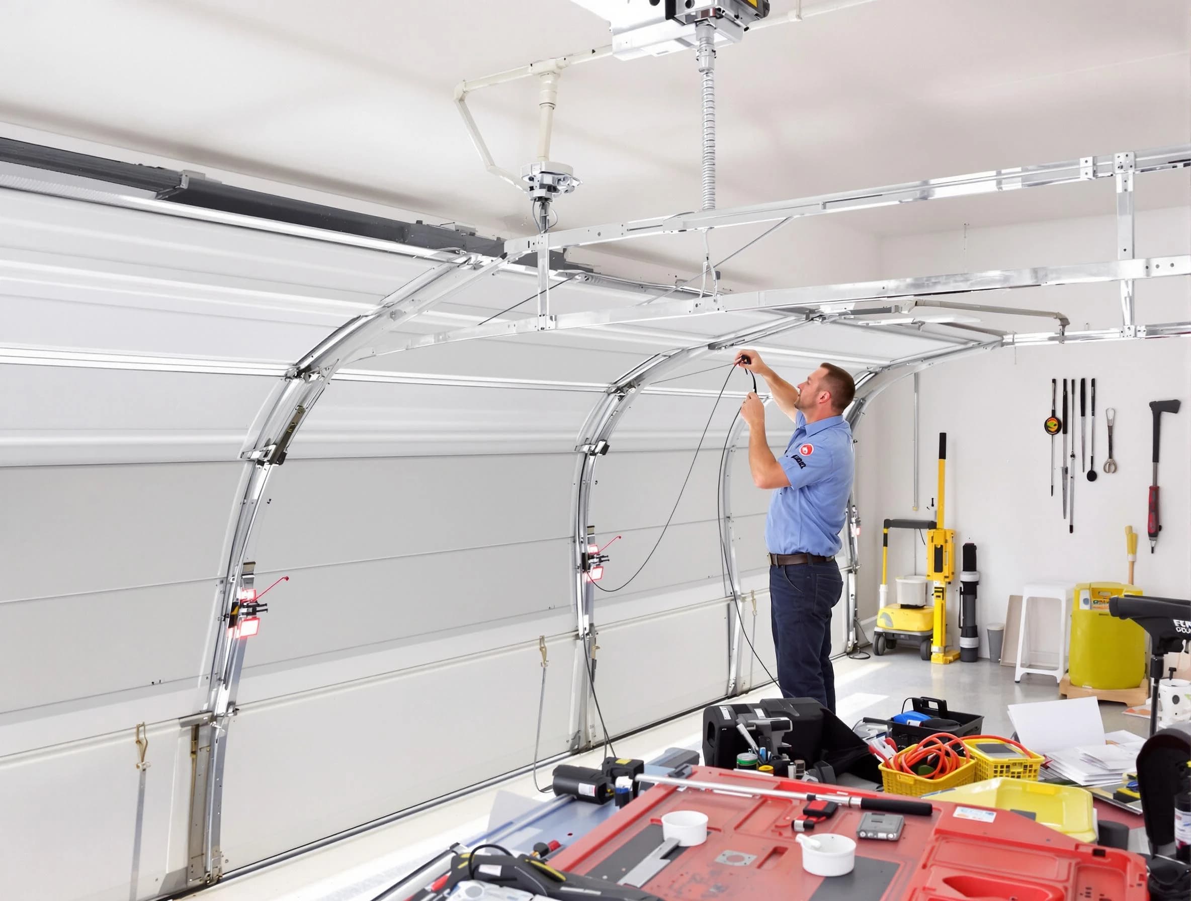 Garage door cable repair service by Greenbrier Garage Door Repair in Greenbrier