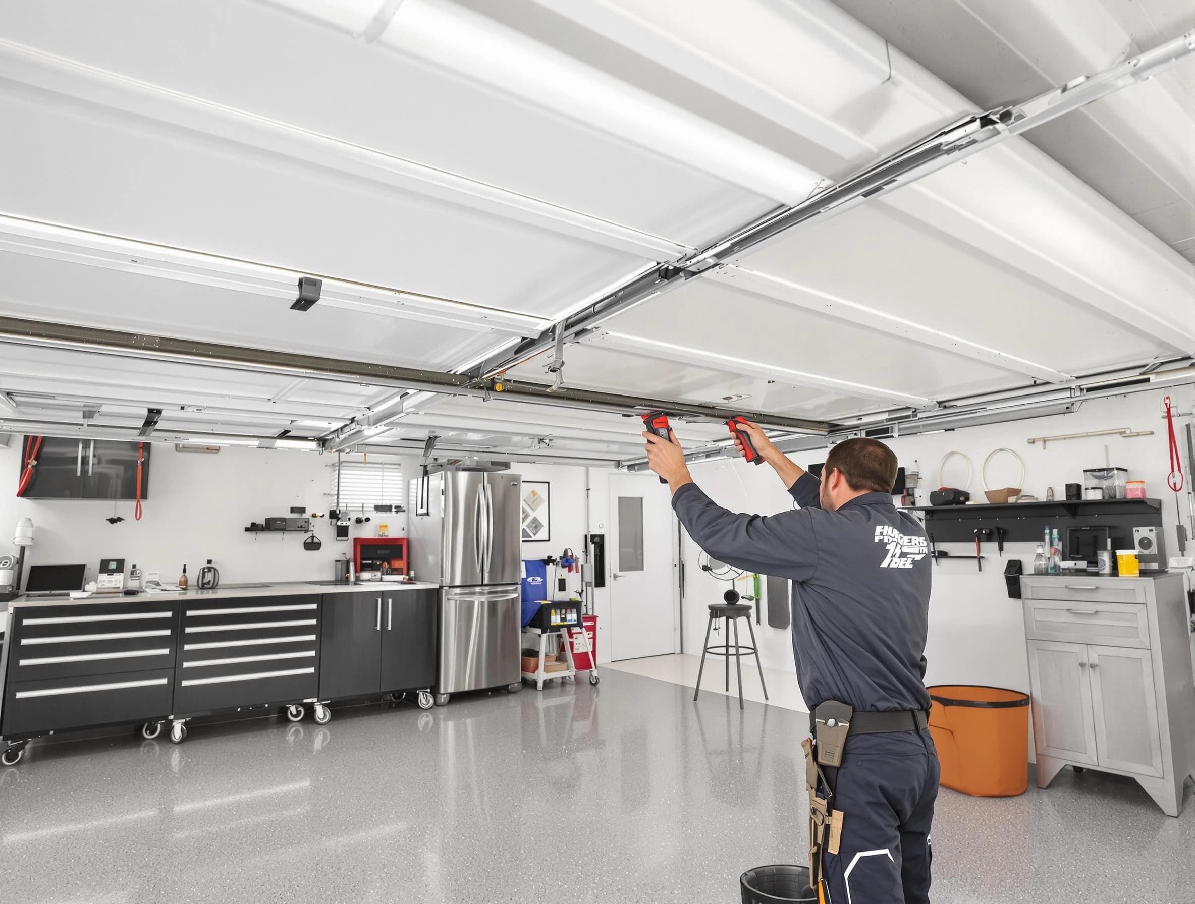 Overhead garage door repair service by Greenbrier Garage Door Repair in Greenbrier