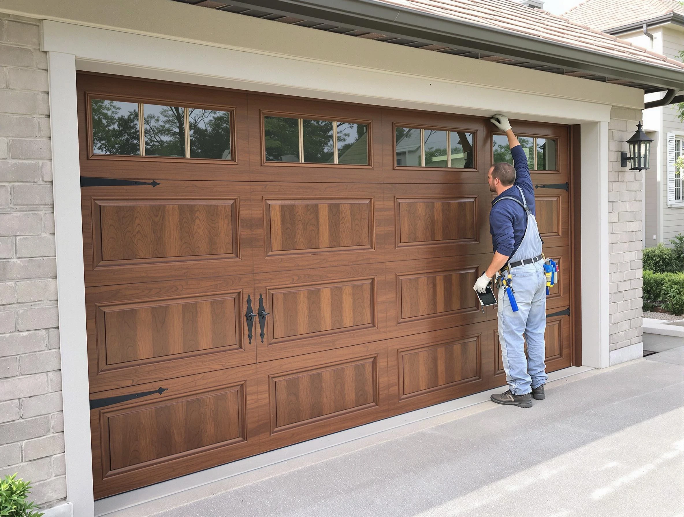 Custom garage door showcase by Greenbrier Garage Door Repair in Greenbrier