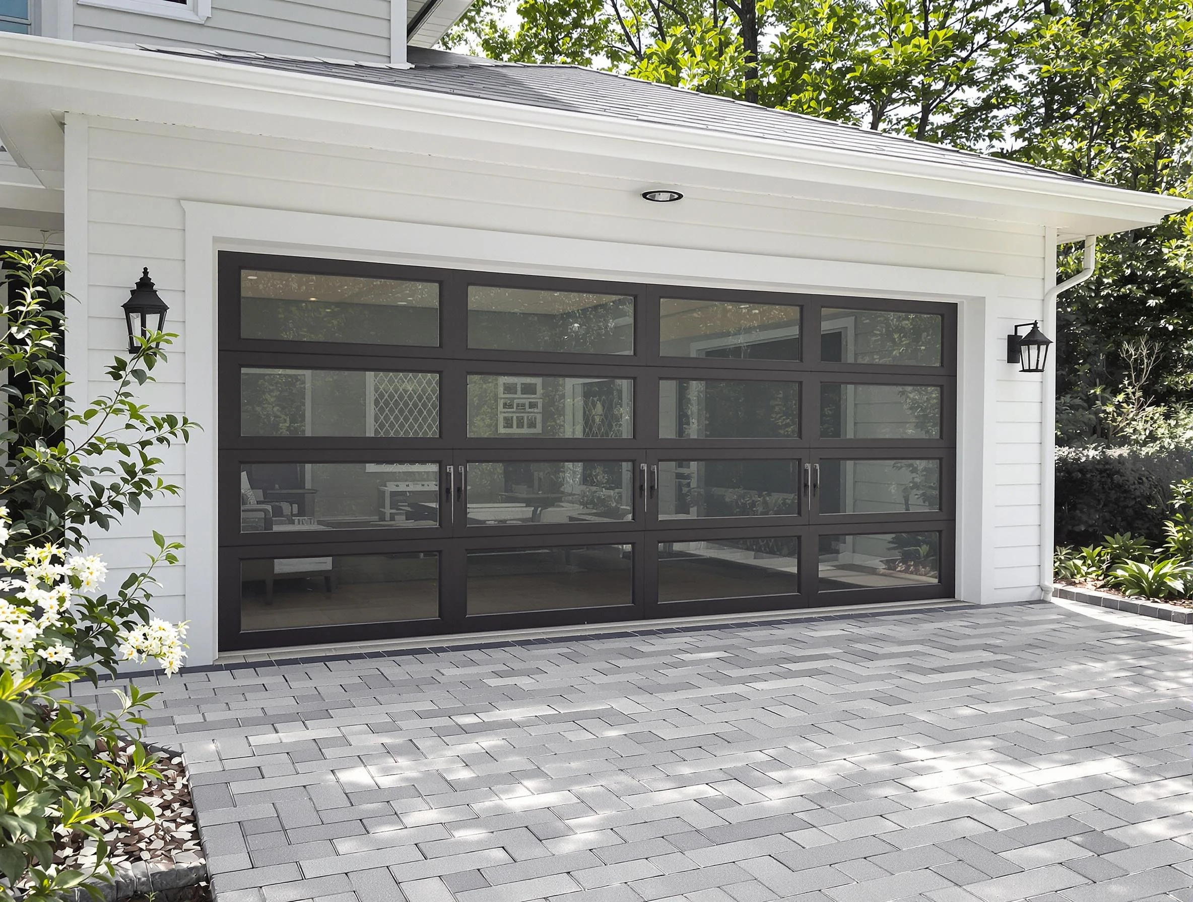 Greenbrier Garage Door Repair design specialist presenting custom garage door options to Greenbrier homeowner