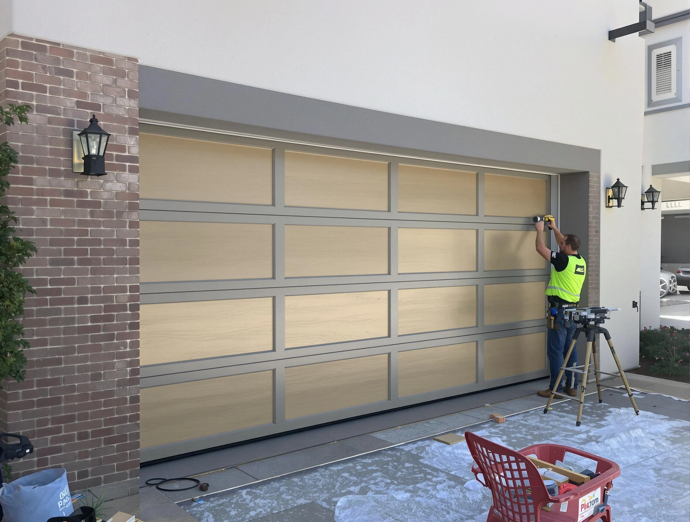 Garage door replacement service by Greenbrier Garage Door Repair in Greenbrier
