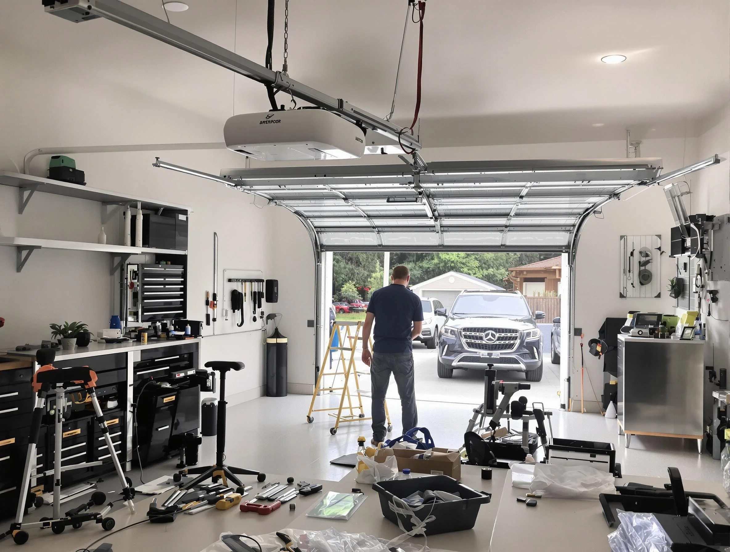 Garage door opener installation by Greenbrier Garage Door Repair in Greenbrier