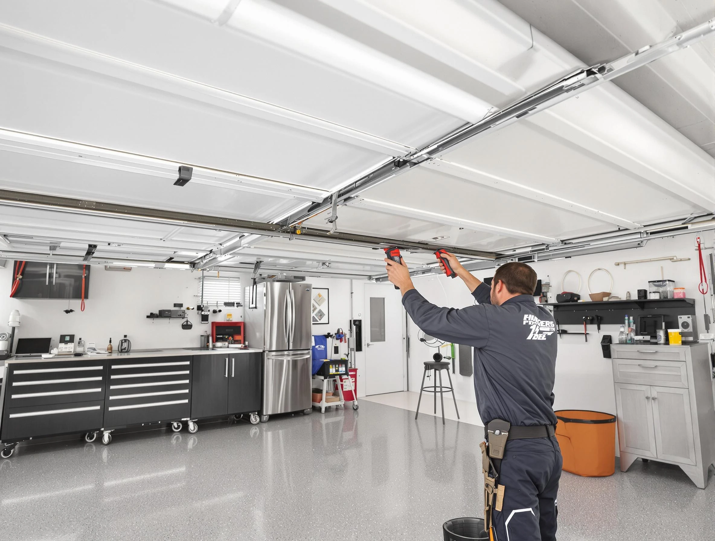 Overhead garage door repair service by Greenbrier Garage Door Repair in Greenbrier
